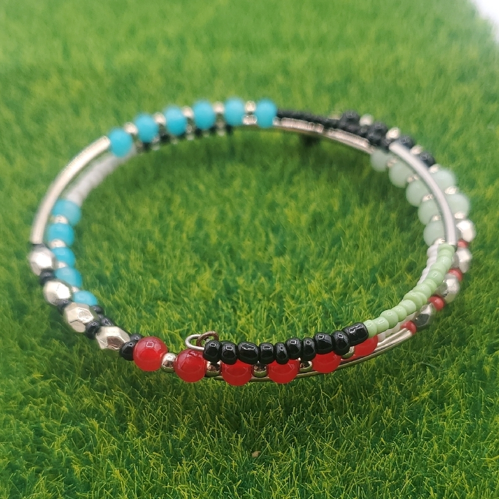 Multicolor Beaded Bracelet‎ B3315 Wrap